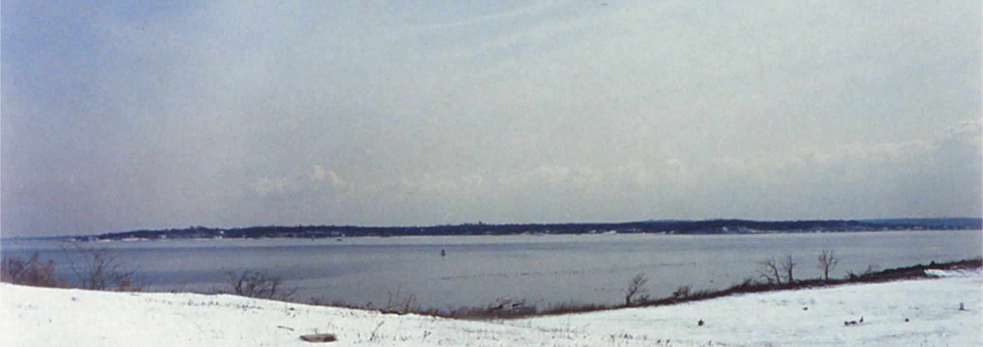 Image of Hart Island with snow