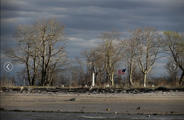 Erosion unearths bones on New York’s island of the dead